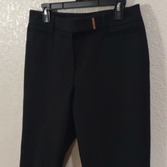 White House Black Market Black Slim Crop Pants, Size 10. - Picture 3 of 16
